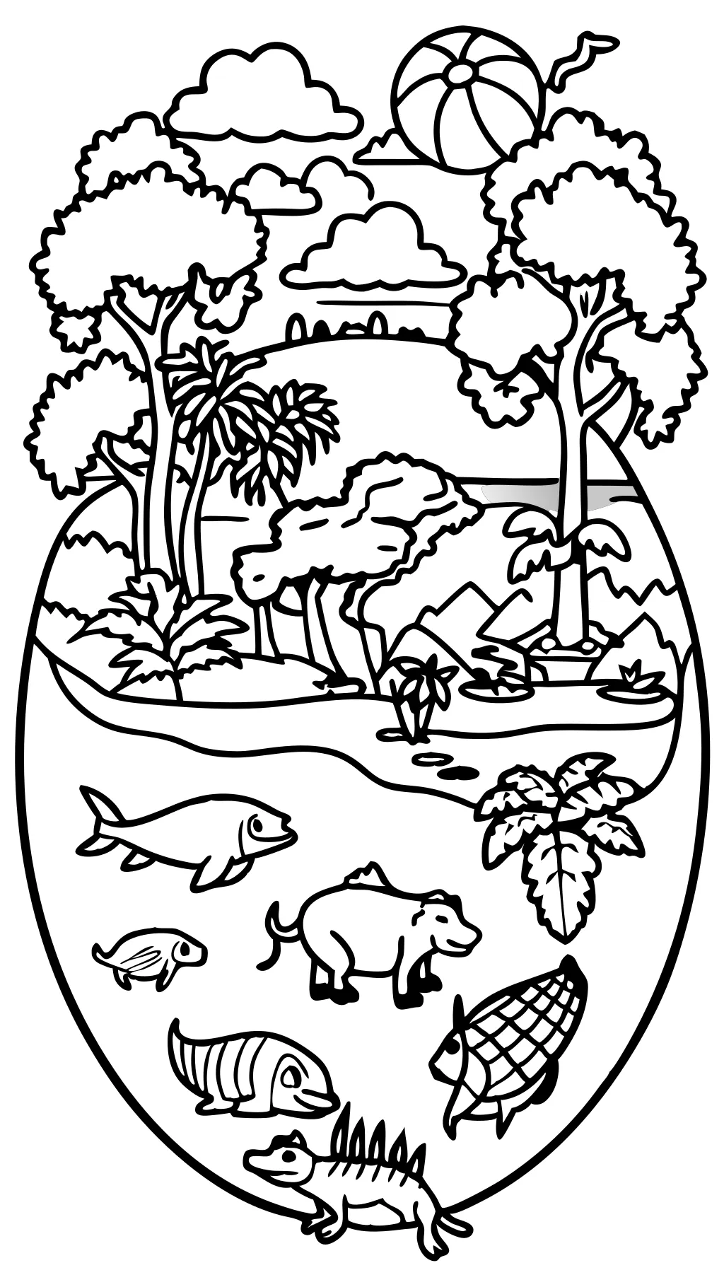 ecosystem coloring pages